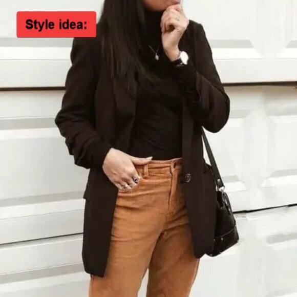 TALBOTS Woman's tan corduroy pants Curvy fit Petite size Inseam 27 sz. 10P - Picture 3 of 10